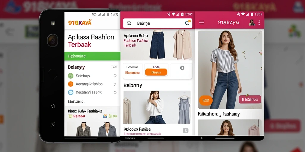Antarmuka aplikasi 918KAYA yang stylish dan mudah digunakan.