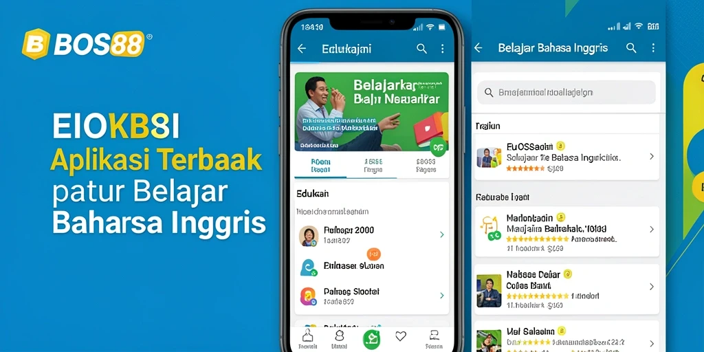 Antarmuka pengguna BOS88 yang menarik untuk belajar Bahasa Inggris.
