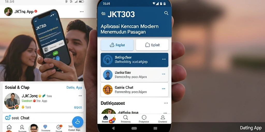 Tampilan antarmuka aplikasi JKT303 yang modern dan menarik.