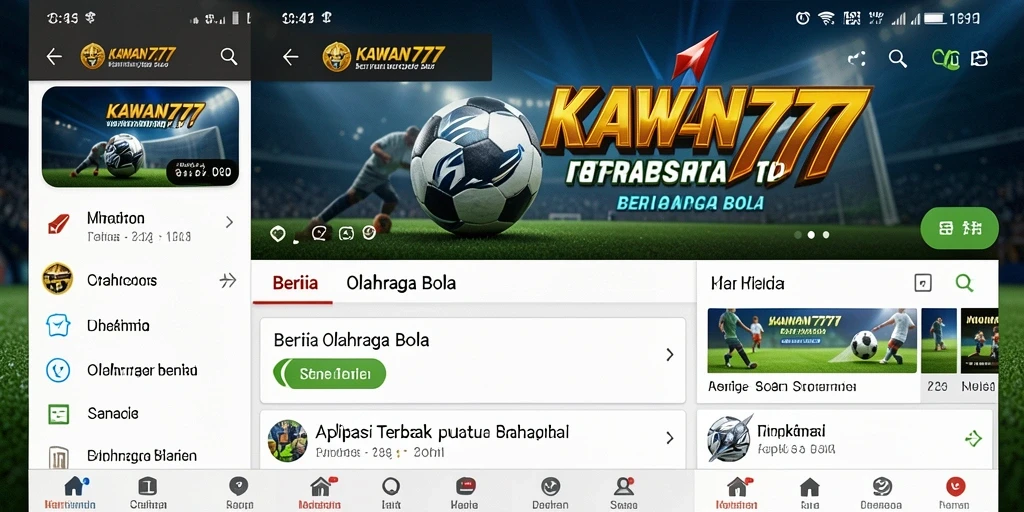 Antarmuka KAWAN777 yang menarik dan informatif mengenai berita olahraga bola.