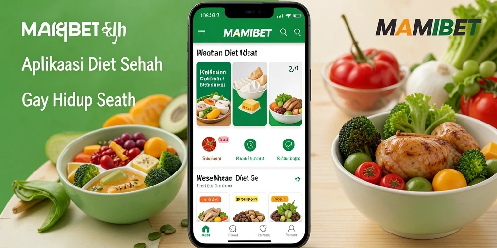 Antarmuka MAMIBET untuk pengaturan diet sehat.