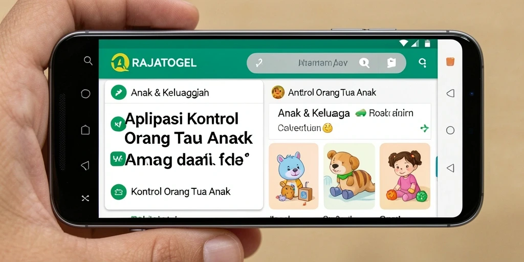 Tampilan antarmuka utama RAJATOGEL untuk kontrol orang tua yang ramah pengguna.