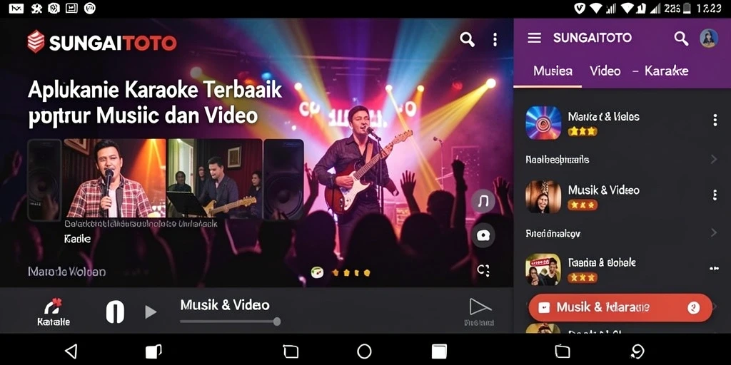 Tampilan antarmuka SUNGAITOTO yang menarik dan interaktif