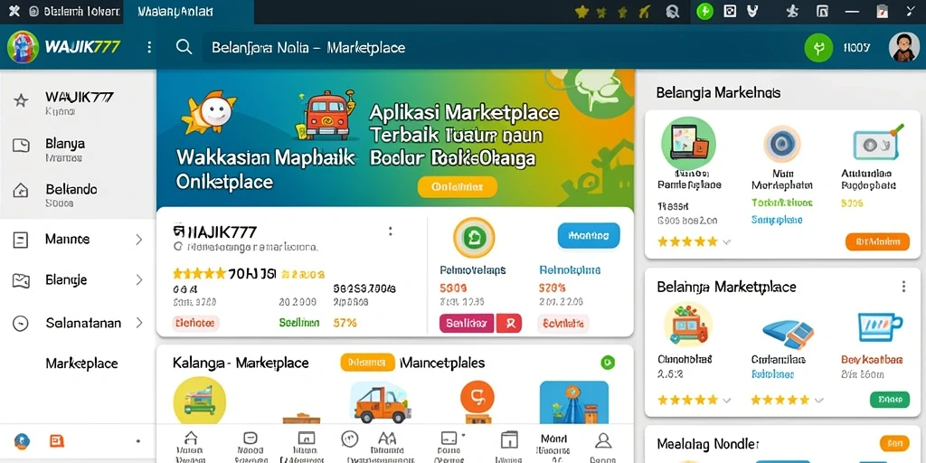 Tampilan antarmuka WAJIK777 yang menarik dan fungsional.